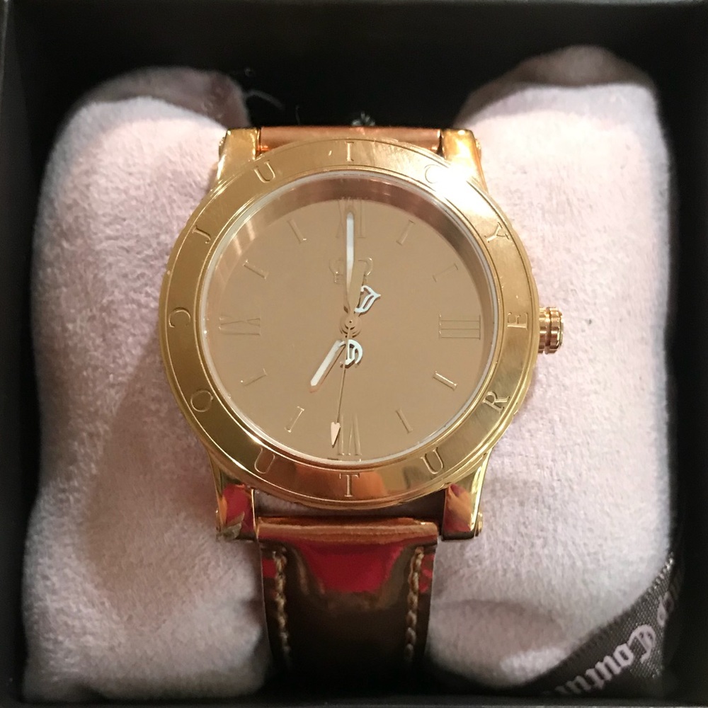 Gold and Brown Women's Watch